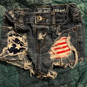 Custom Fourth of July shorties (12-18m)